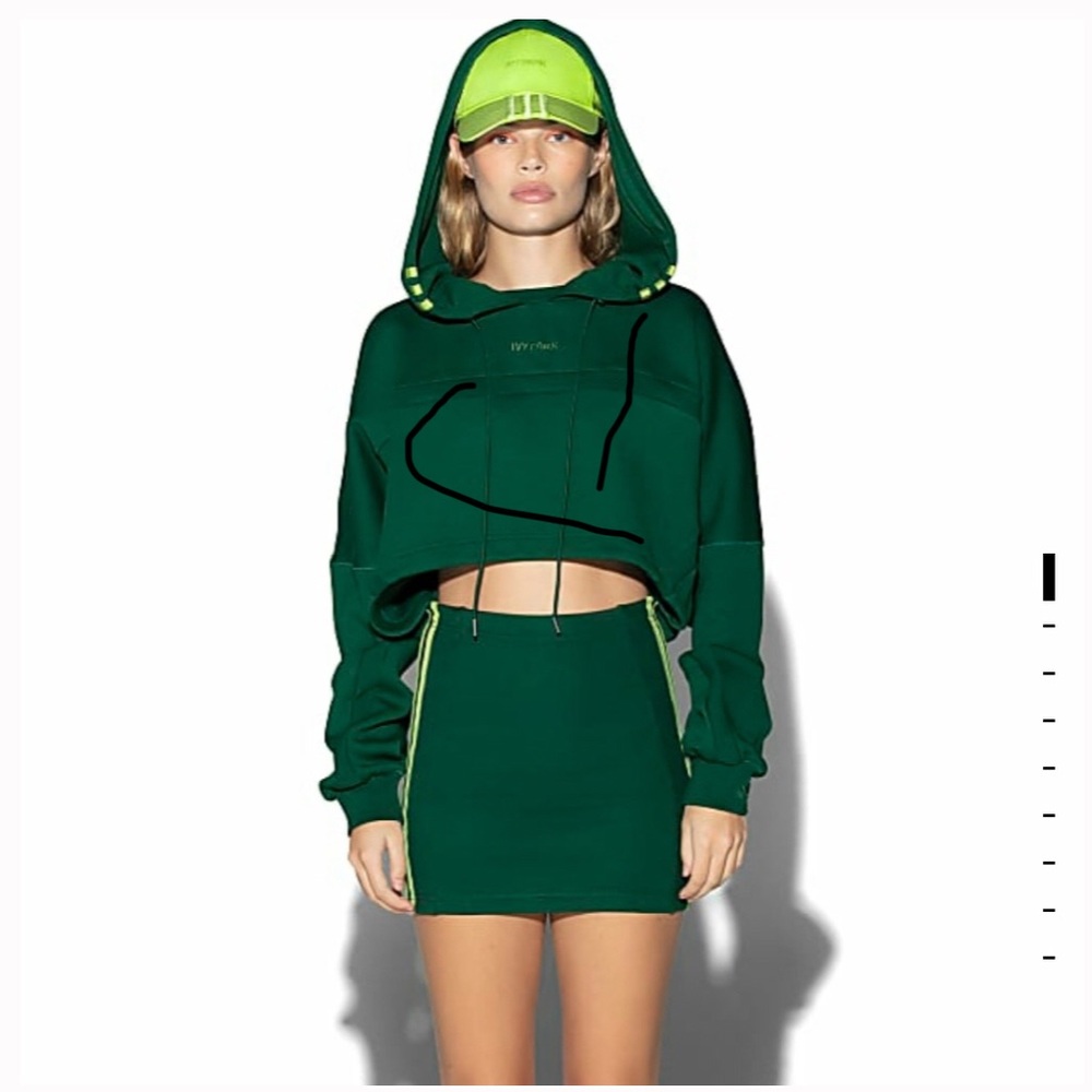 adidas x IVY PARK hooded cut out mini dress- Drip